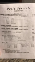 Cat Fiddle Tavern menu