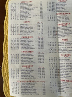 Dragon Buffet menu