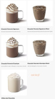 Starbucks menu