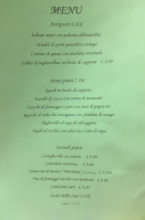 Trattoria Benlodi menu