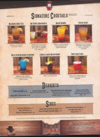 Hochatown Saloon menu