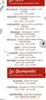 Pizza Du Portalet menu