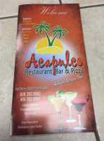 Acapulco menu