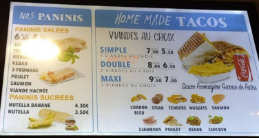 Chez Dina menu