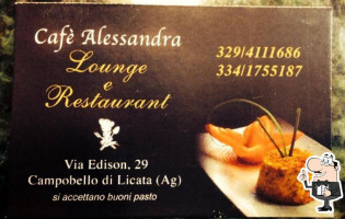 Café Alessandra menu