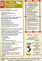 Côté Marine menu