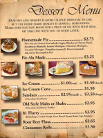 Klub 81 Grille menu