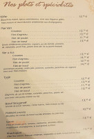 Anaita menu