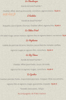 Chez Caro'line menu