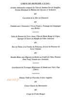 A La Ferme De Montimont menu