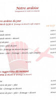 Des Ailes menu