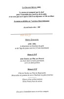 Auberge de la Brie menu