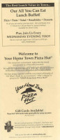 Pizza Hut menu