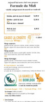 La Gamelle Bbc menu