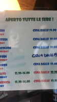 Osteria San Michele menu