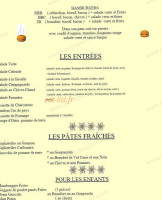 Le Paradis menu