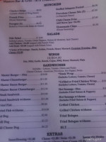 Master's Grill menu