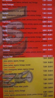 Sos Pizza menu