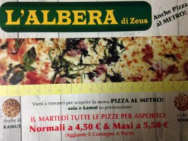 L'albera Di Zeus menu