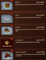 Les Sommets Himalaya menu