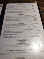 Shucker's Oyster menu