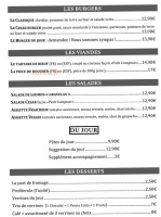 Le petit Comptoir menu