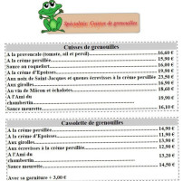 Le Coin Repas menu