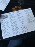 The Voodoo Rooms menu