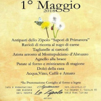 Agriturismo Lo Zipolo menu