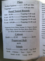 Gianni's Pizza Wings menu