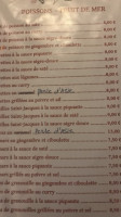 Perle D'asie menu