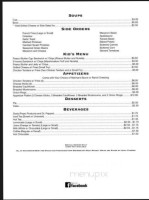 Thelma's Cafe menu