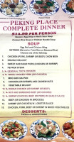 Peking Place menu