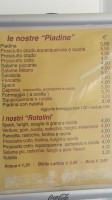 Piadina Di Daniela menu