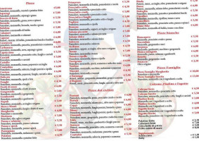 Pizzeria Ciclista menu