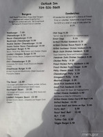 Outlook Inn menu