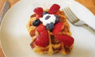 Andre's Belgian Waffles food