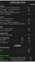 Crêperie Les Ardoisieres menu