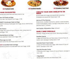 Wimpy's Diner menu