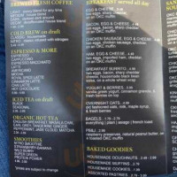 Old King’s Coffeehouse menu