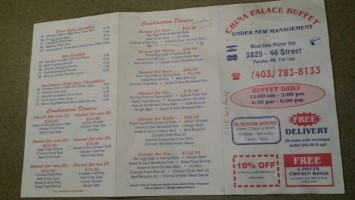 China Palace Restaurant menu