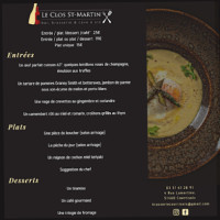 Le Clos Saint-martin food