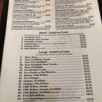 La Herradura Mexican menu