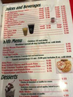 Sophia's House of Pancakes menu