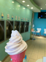 Tutti Frutti Frozen Yogurt inside