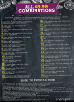 Viva Jalisco menu