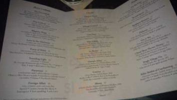 Teardrop Lounge menu