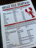 Belle Isle menu