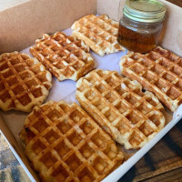 Cast Iron Waffles food