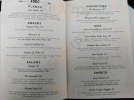 Kindred San Diego menu